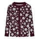 thumbnail image 5 of Cárdigan informal para mujer, cárdigan con botones y estampado navideño, chaqueta de moda, blusa para mujer, 5 of 5