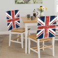 thumbnail image 5 of Flag Day Chair Covers Set of 1 Flag Pattern Modern Simple Red White Stripe Retro Chair Back Covers Stretch Removable Washable Slipcovers Protector for Dining Room Kitchen Party Decor, 5 of 9
