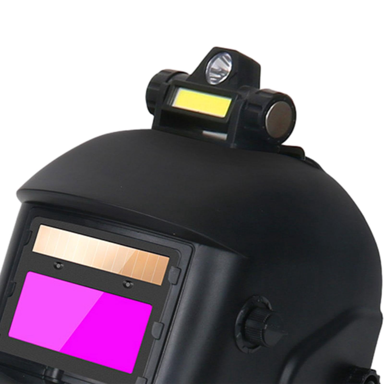 Solar Powered Auto Darkening Welding Helmet - 0.01ms Response Time, Adjustable Headband, Lightweight UV/IR Protection for Arc Welding, DIY & Professional Use