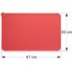 thumbnail image 5 of Alfombrilla para Comedero para Perros, Alfombrilla de Silicona para Comedero para Gatos, Impermeable y Antideslizante, Roja, 47 x 30 cm, 5 of 5