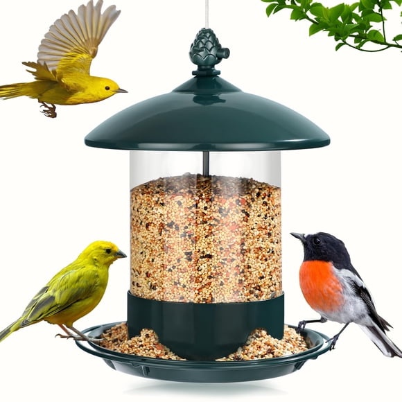 Comedero para aves Gbekery de metal para exterior, resistente a la intemperie, 900 g