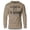 Khaki, variant on GYMISH Two More Lightweight Long Sleeve Hooded T-Shirt for Men – Funny Workout Hoodie, Black on Black, Small