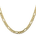 thumbnail image 3 of Auriga Fine Jewelry 14K Yellow Gold 5.5 mm Concave Open Figaro Chain Necklace for Women 18", 3 of 5
