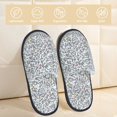 thumbnail image 2 of House Slippers for Women Men - White Lightning Glitter Lightweight House Shoes Fuzzy Slippers, Soft Slip-On Cozy House Slippers for Woman Indoor Outdoor, 2 of 7