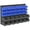 Blue, variant on DURHAND Wall Mounted Storage Bin Rack Tool Organizer with 30 Bins Pegboard