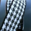 Black and White Houndstooth Wired Craft Ribbon 1.5" x 80 Yards
