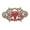 Red, variant on Faship George Green Rhinestone Crystal Spider Barrette For Halloween