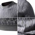 thumbnail image 6 of Smsaxvxz Men's Knit Sweater Slim Fit Crew Neck Long Sleeve Lightweight Pullover Tops Casual Fall Winter Clothing 2026 Dark Gray L, 6 of 6
