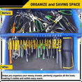 thumbnail image 2 of Plier Organizer Rack, 10-Slot Pliers Cutters Rack with Non-Slip Rubber Base, Keep Organized in Drawer, 2 of 4