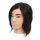 thumbnail image 5 of Cabeza de maniquí masculino para práctica de peluquería, corte de pelo, cabeza de maniquí de peluquero Piel Negra Negra, 5 of 8