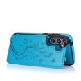thumbnail image 6 of Feishell Back Case for Samsung Galaxy S23 FE,Embossed Pattern PU Leather Wallet Phone Case with ID Credit Card Slots Shockproof Magnetic Buckle Back Flip Holder Protective Cover,Blue, 6 of 8