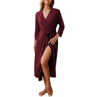 Casual Nights Women's Jersey Kimono Bathrobe with Pockets, Short Robe -  Walmart.com