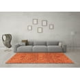 thumbnail image 3 of Ahgly Company Indoor Square Abstract Orange Modern Area Rugs, 8' Square, 3 of 4