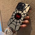 thumbnail image 4 of Luxury IMD Lens Circle Spider Man Cartoon Skin TPU Phone Case for For iPhone 13 Pro Max 15 Pro 14 Plus 12 X XS Max XR 11 Pro, 4 of 5