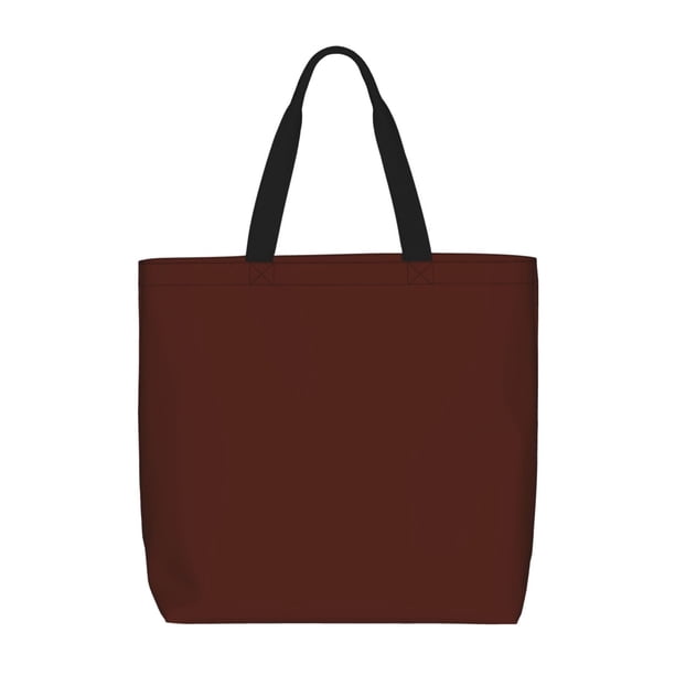 Easygdp Brown Bolsa Tote para Mujer, Bolso de Hombro para Trabajo, Playa, Viajes, Compras y Supermercado