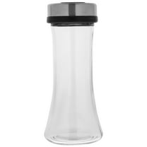 Hemoton Stainless Steel Glass Spice Dispenser Sugar Shaker Pepper Dispenser Spice Shaker