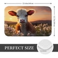 thumbnail image 2 of Susaid Sunset Calf Flower Field Print Doormat,Porch Decor,Housewarming Decor Gift Doormat,Funny Flannel Floor Mat,Funny Doormat 24x16 Inch, 2 of 7
