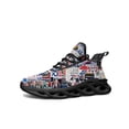 thumbnail image 1 of Zapatillas deportivas planas para hombre y mujer, con cordones y malla, personalizadas, para las elecciones presidenciales estadounidenses de Biden de, 1 of 6
