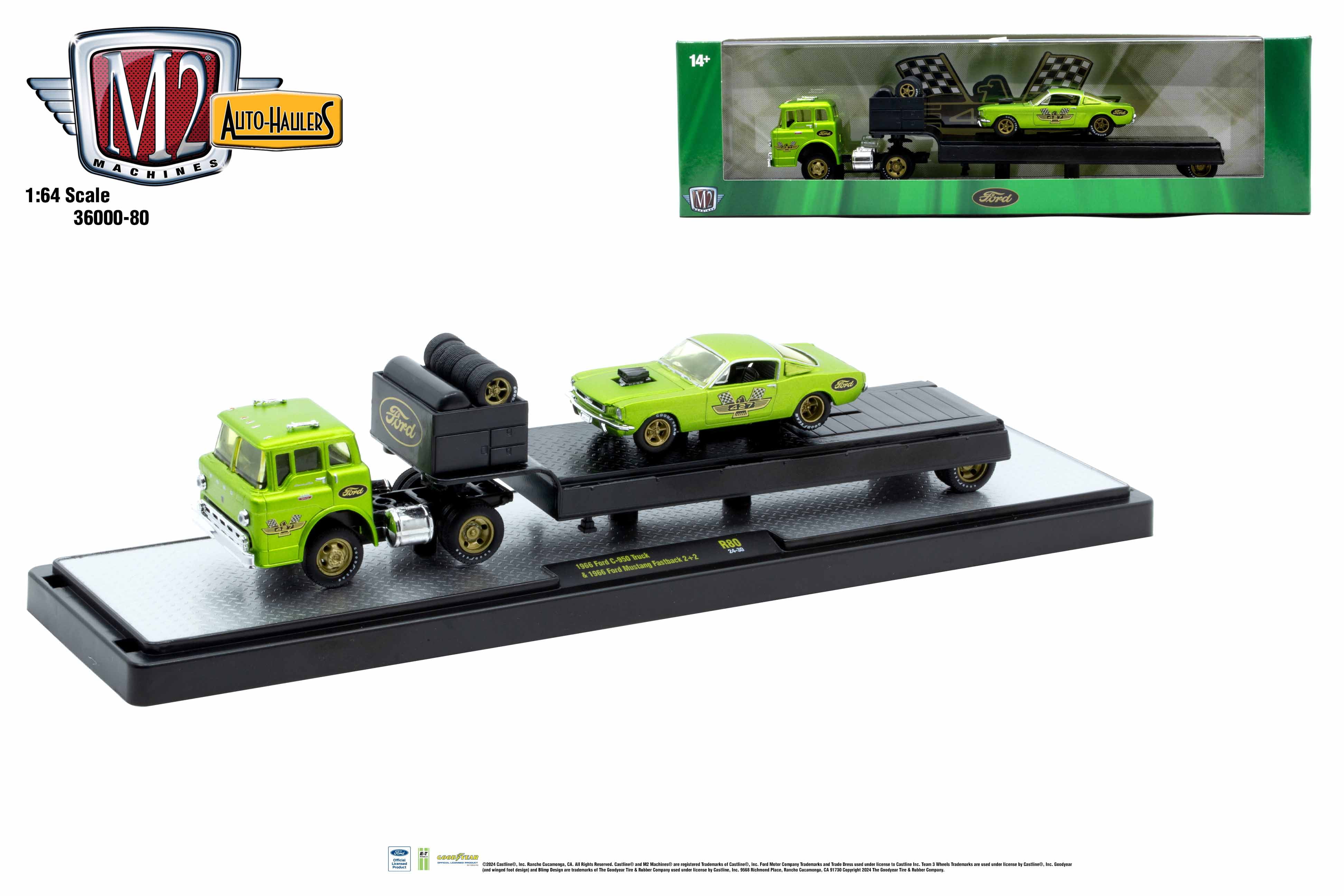 M2 machines haulers 1969 ford f-100 ranger truck & 1966 ford