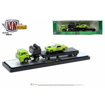 M2 Machines Auto Hauler 80 1966 Ford C-950 Truck 1966 Ford Mustang Fastback