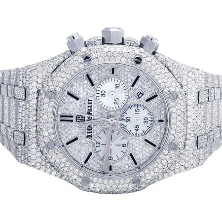 Audemars Piguet Royal Oak 41MM Chrono Steel VS Diamond Watch 33.0 Ct