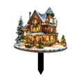 thumbnail image 1 of Outdoor Christmas Sign Garden Stake Decoration With Ground Insert For Holiday Yard Display, 1 of 6