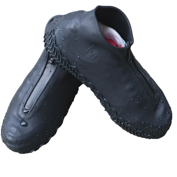 Couvre-chaussures Imperméable, Couvre-Chaussures Réutilisable en silicone,  Semelle Antidérapante Renforcée, Adapté à la Pluie et à la Neige. Taille 