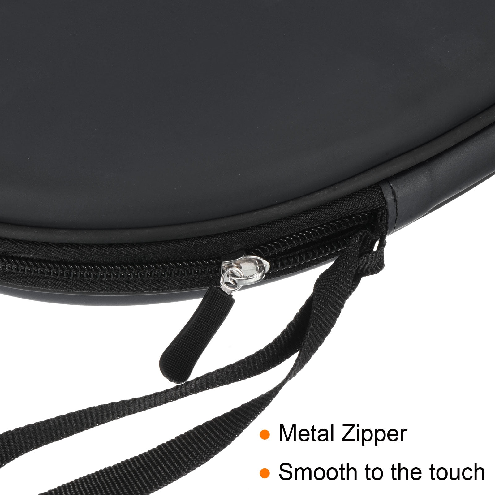 Uxcell Table Tennis Racket Case Ping Pong Paddle Case Hard Cover Container Bag Gourd Shape, Black