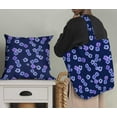 thumbnail image 5 of Soimoi Florals Print,Cotton Poplin, Sewing Fabric Sold by The Yard 42 Inch Wide,Sewing Craft Quilting/Quilt Making Fabric, Dark Blue, 5 of 6