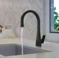 thumbnail image 2 of Lulani Santorini Stainless Steel 1-Handle Pull-Down Kitchen Faucet (No Spray Feature) - Gun Metal, 2 of 5