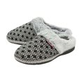 thumbnail image 2 of Dunlop - Ladies Cute Cosy Plush Memory Foam Knitted Slippers With Open Back Mules, 2 of 2