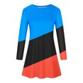 thumbnail image 5 of Pompotops Robe Décontractée pour Femmes à Manches Longues, Col Rond, Imprimée, Longueur Genou, en Solde, 5 of 5
