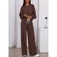 thumbnail image 3 of Conjunto de Lounge PRETTYGARDEN para Mujer 2 Piezas Marrón XXL, 3 of 8