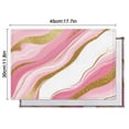 thumbnail image 5 of Pink Gold Marble Pattern Summer Placemats Table Placemats Set Of 6-Linen Kitchen Washable Placemats Table Mats 11.8"x17.7" Non-Slip Heat Resistant, 5 of 5