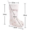 thumbnail image 5 of White Plush Christmas Stocking Holder, Chocolate Cookie Candy, Christmas Tree Ha, 5 of 5