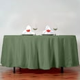 thumbnail image 2 of BalsaCircle 10 Pieces 108" Willow Green Round Polyester Tablecloths Fabric Table Cover Linen, 2 of 5