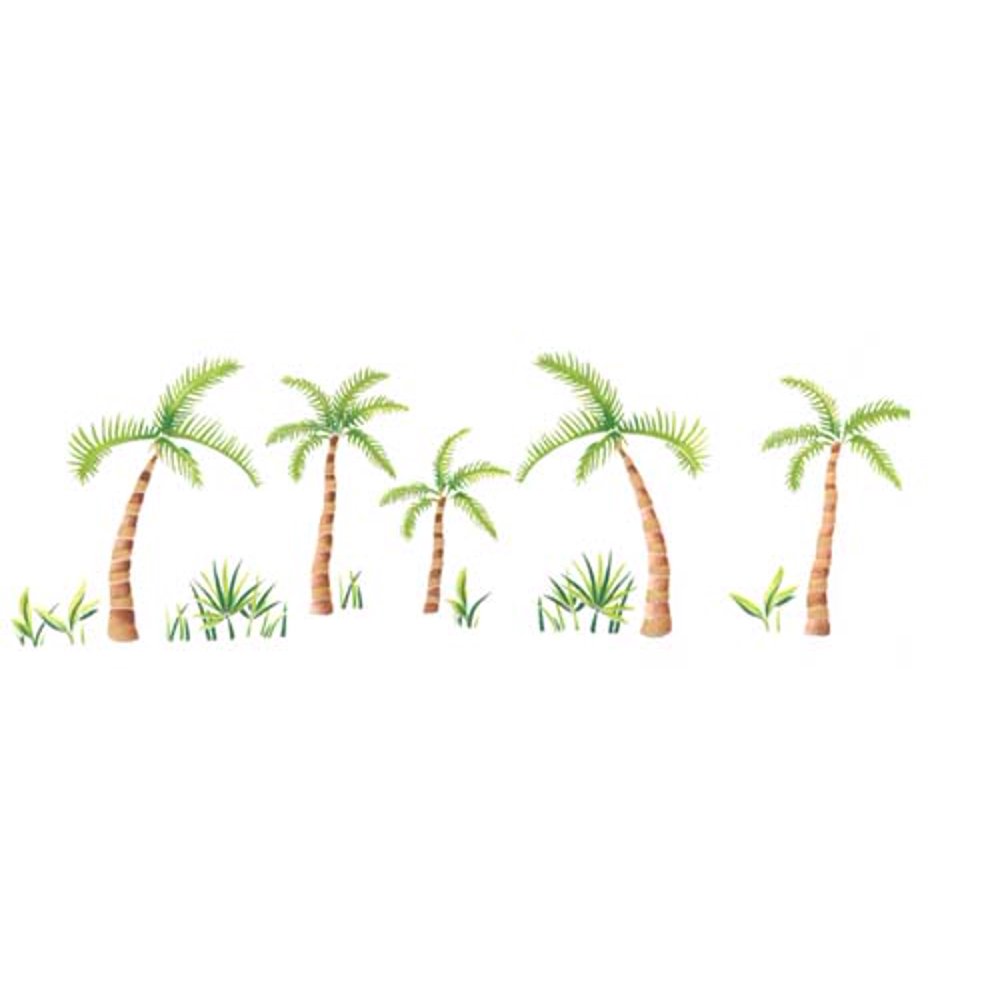 Palm Tree Wall Stencil SKU 3450 by Designer Stencils