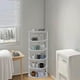 thumbnail image 1 of Estante de Almacenamiento Plástico de 6 Niveles Blanco 75x27x18cm Organizador Multicapa Fácil Montaje para Sala Dormitorio Cocina Baño Residencia Estudiantil, 1 of 6