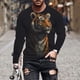 thumbnail image 1 of Blusas y camisas de manga larga con cuello redondo. Nueva camiseta casual de manga larga para hombre. Camiseta deportiva con estampado navideño. Blusas y camisas de manga larga con cuello redondo. Blu, 1 of 5