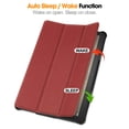 thumbnail image 2 of SaniMore for Amazon HD10 (2023) Case, Auto Sleep/Wake Rugged PC Tri-Fold Kickstand [Support iPad 1st/3rd Pencil Charging]  Shockproof Protective Case for Women Men, Winered, 2 of 10