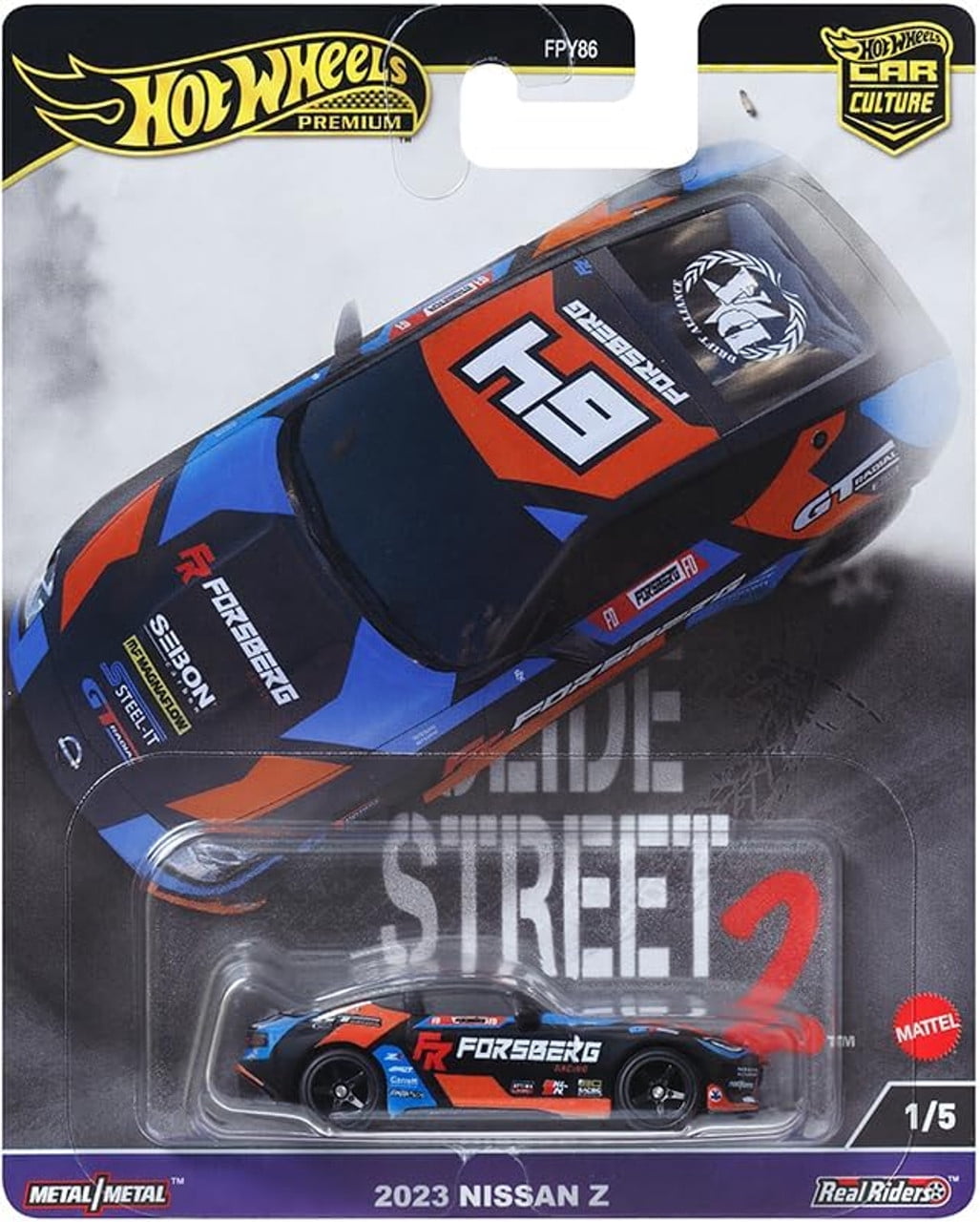 "Slide Street 2" 5 piece Set "Car Culture" 2024 Series H Diecast Model Cars by Hot Wheels