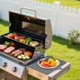 thumbnail image 5 of Silicone Grill Mat for Utensils,BBQ Spatula and Utensil Holder with Drip Pad,Silicone Grill Mat Compatible with Griddle,Heat Resistant Non-Slip Griddle Tools Mat for Outdoor Kitchen Counter,Gray, 5 of 7