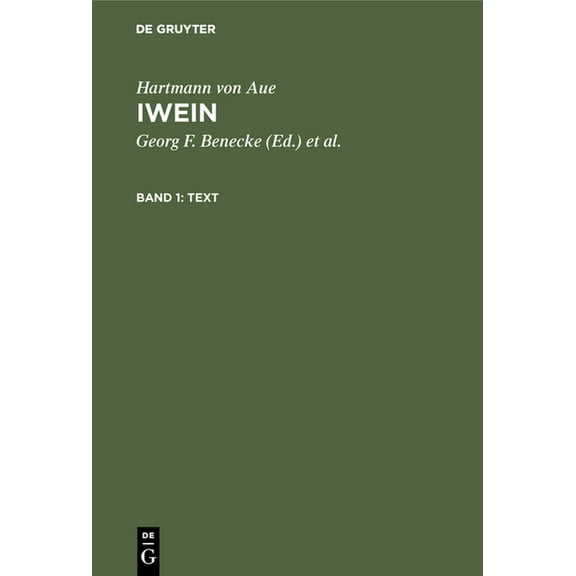 Iwein Text, Book 1, (Hardcover)