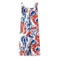 thumbnail image 4 of Pounoo Women's Jumpsuits Square Neck Sleeveless Tribal Geometric Print Casual Overalls Artistic Holiday Loose Wide Leg Rompers Gift, 4 of 5