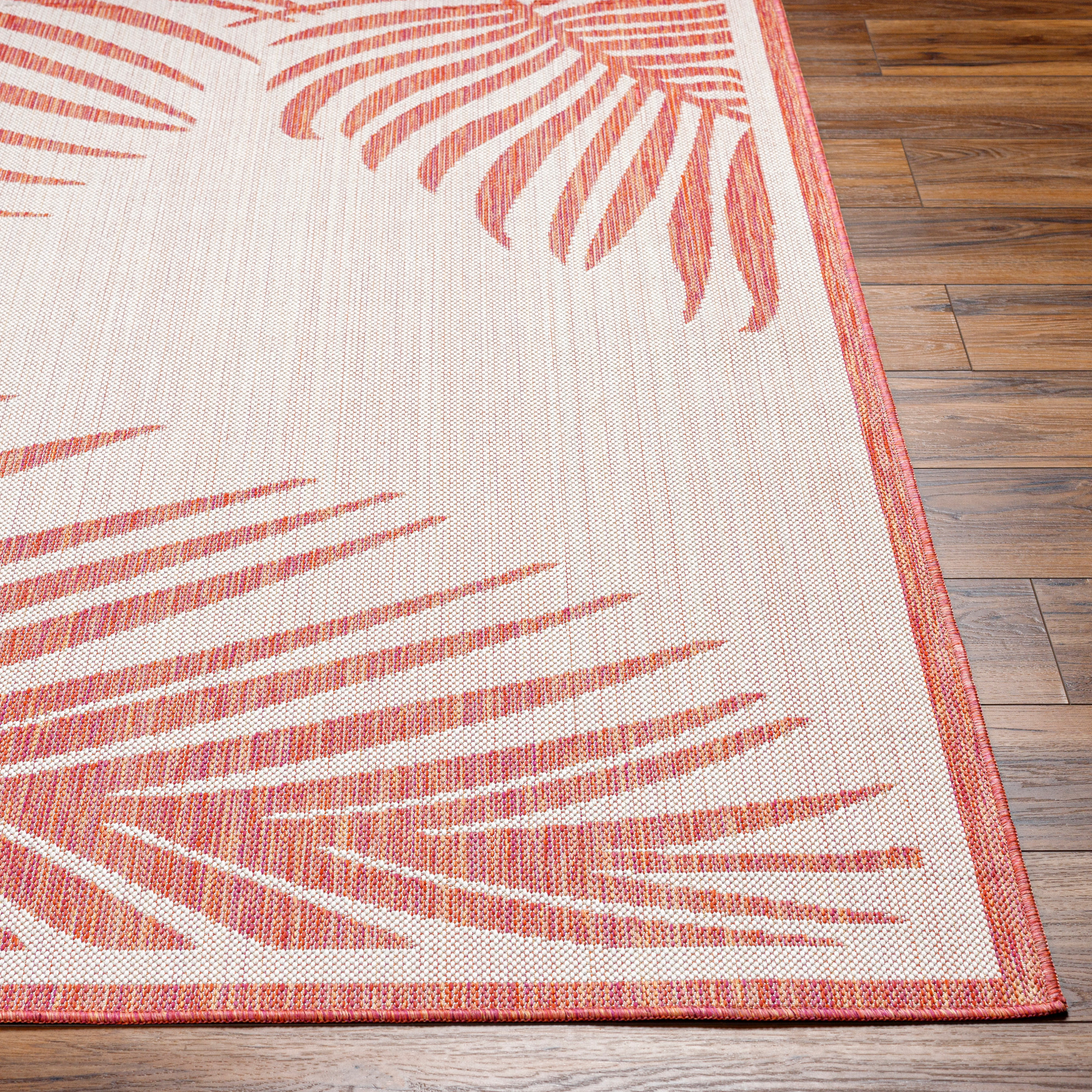 Artistic Weavers Long Beach Area Rug, Gray/Coral, 6'7" x 9'