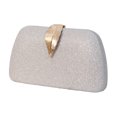 thumbnail image 1 of Bolso Bandolera Elegante Con Cadena Ostentosa para Mujer para Fiesta Y Boda (plata), 1 of 6