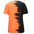 thumbnail image 5 of Odeerbi Womens Tops Dressy 2025 Casual Blouse Trendy V-Neck Short Sleeve Print T-shirt Orange, 5 of 8