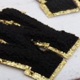 thumbnail image 5 of 3 Pack Chenille Iron On Glitter Varsity Letter "W" Patches - Black Chenille Fabric With Gold Glitter Trim - Sew or Iron on - 5.5 cm Tall, 5 of 8