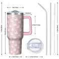 thumbnail image 2 of Last Minute Halloween Gift! 40oz Spooky Tumbler with Handle - Huge Insulated Stainless Steel Cup, Leakproof Lid, Keeps Drinks Cold/Hot, 2 of 3