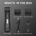 thumbnail image 3 of Manscape Trimmer for Men - IPX7 Waterproof Ball/Body Trimmer w/LED Light & Ceramic Blade, 120Min Groomer for Pubic/Groin/Chest, USB-C Fast Charge, No Nicks, Gifts for Him Dad Husband, 3 of 4